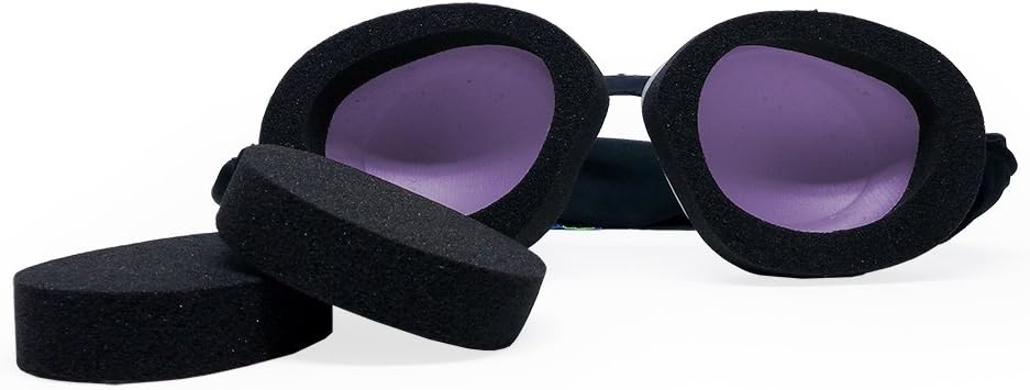 Eye Eco Tranquileyes Mini Sleep Eye Mask – Dark Eye Mask for Dry, Irritated Eyes - Improve Sleep with Soft Comfort - Adjustable Straps That Creates Darkness – Travel, Nap, or Regular Sleep - Lavender