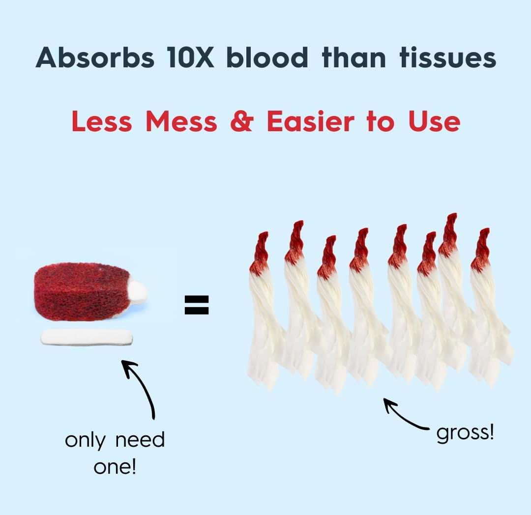 for Nosebleeds - 6 Nasal Plugs with Clotting Agent to Stop Nosebleeds Fast. Trusted by Doctors, Nurses and First Responders. Safe and Effective for Children, Adults, and Seniors