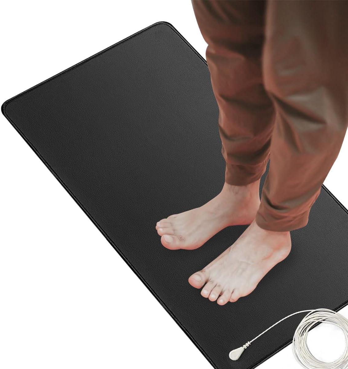 Grounding Mat Kit, Improves Sleep,Reduce Inflammation, with 15ft Straight Cord,for Healthy Grounding Energy,Improve Sleep and Helps with Anxiety(35.4inch x 23.6 inch)