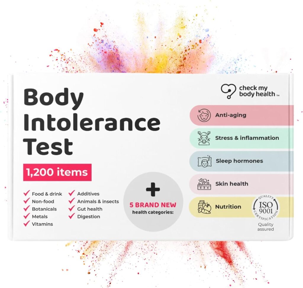 Check My Body Health | Body Intolerance Test | Check for 1200 Different Intolerances | Easy to Use Home Hair Strand Testing Kit  Intolerance Screening for Adults | Results in 5 Days