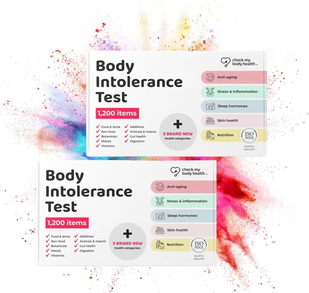 Check My Body Health | Body Intolerance Test | Check for 1200 Different Intolerances | Easy to Use Home Hair Strand Testing Kit  Intolerance Screening for Adults | Results in 5 Days