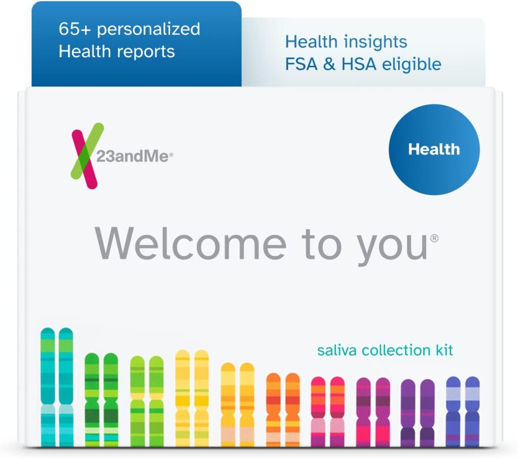 23andMe Health-only Service - DNA Test with Personal Genetic Reports - Health Predispositions, Carrier Status  Wellness Reports - FSA  HSA Eligible (Before You Buy See Important Test Info Below)