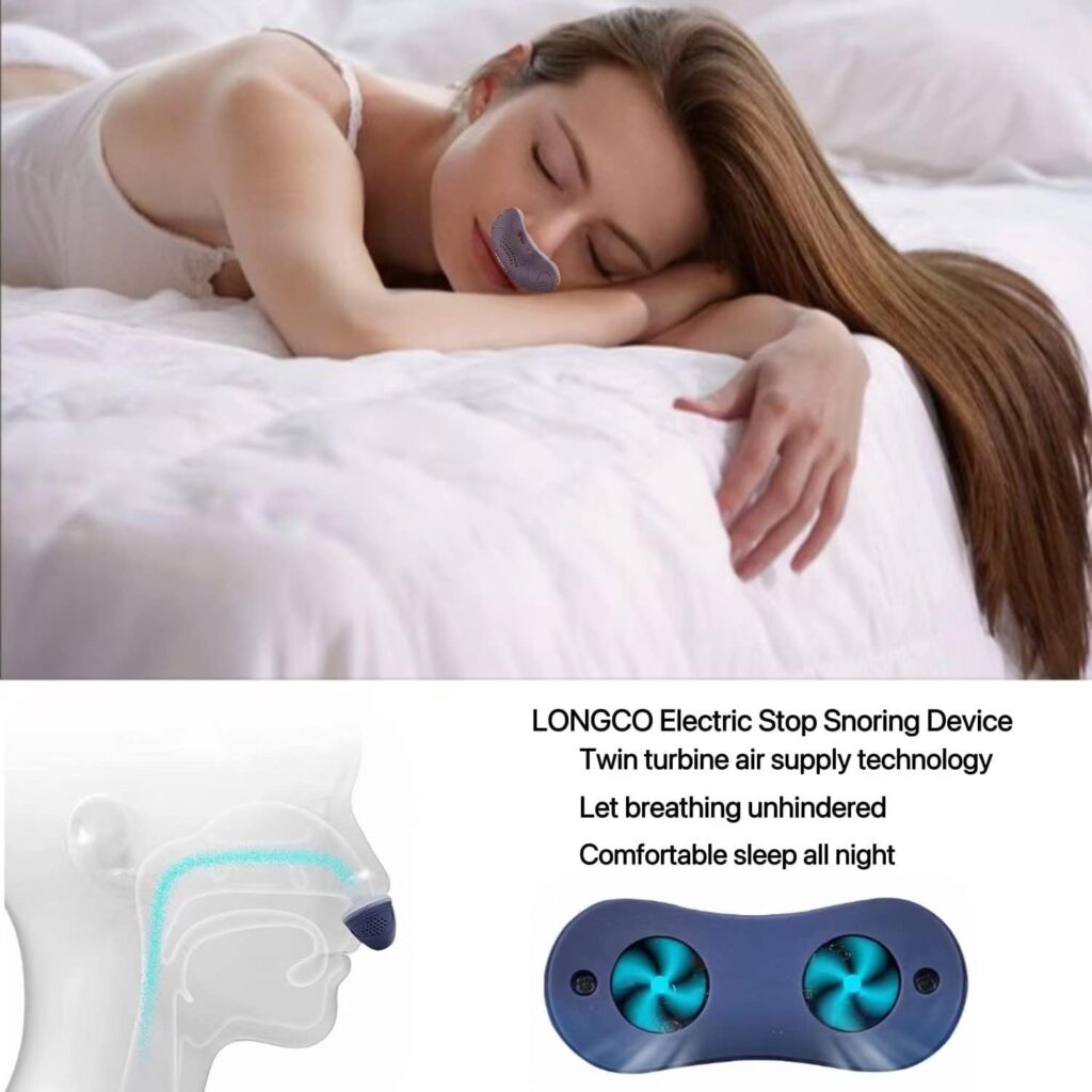 Anti Snoring Devices,Electric Stop Snoring Anti Snoring Nasal Dilator Anti Snoring Solution,Anti Snore Nose Vents Plugs Snoring Aid for Men and Women