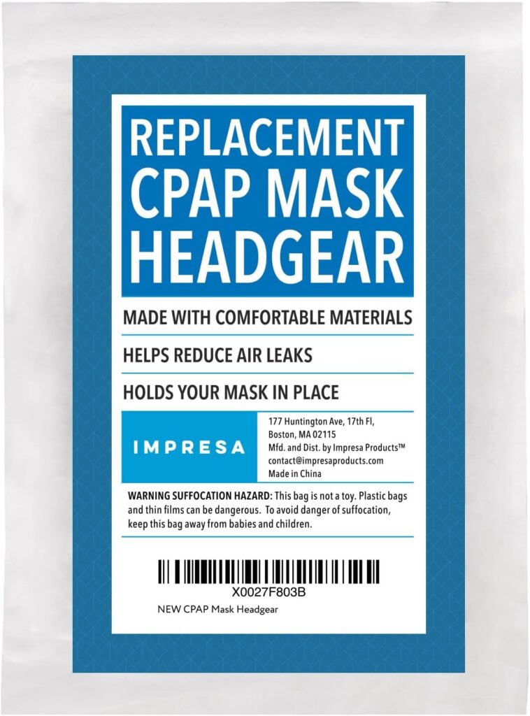 Impresa Replacement Headgear Strap for Nasal DreamWear, for Respironics, for AirFit N30i CPAP Masks - Adjustable  Easy-to-Use, Secure Fit - Soft, Stretchy Material - Reduces Air Leaks