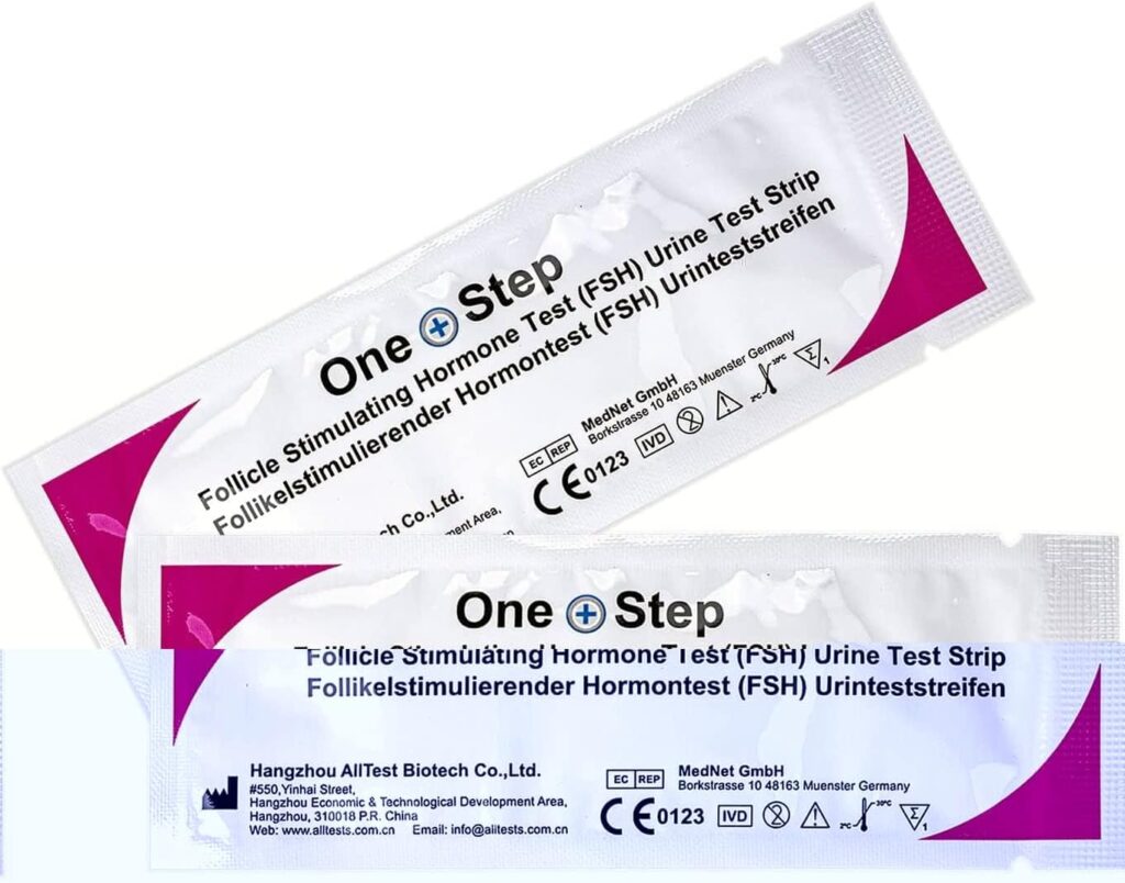 One Step Female Fertility Test Midstream, 2 Test Pack, Peri Menopausal, Menopause Testing Kit, Home Urine FSH Test