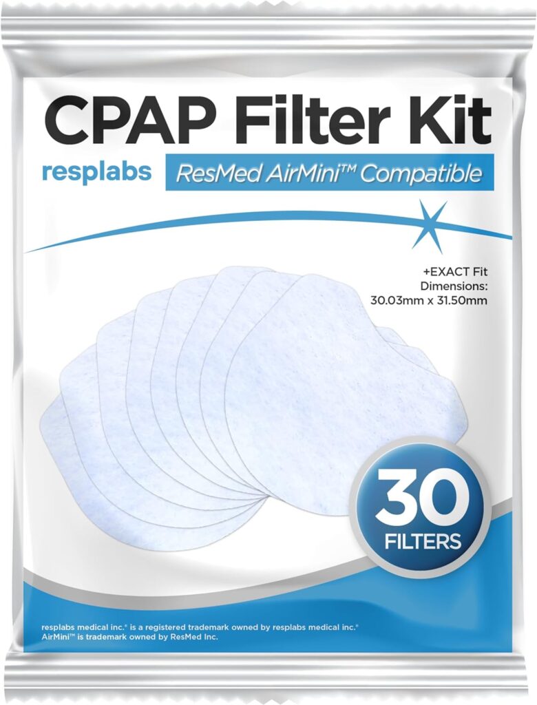 resplabs CPAP Filters Compatible with The 3B React Luna G3 (Pack of 60)