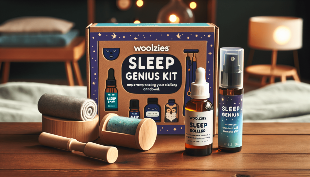 Woolzies Sleep Genius Better Night Kit | Includes Lavender Essential Oil Roll-On, Relaxing Face + Body Sleep Mist  Sweet Dreams Essential Oil Blend