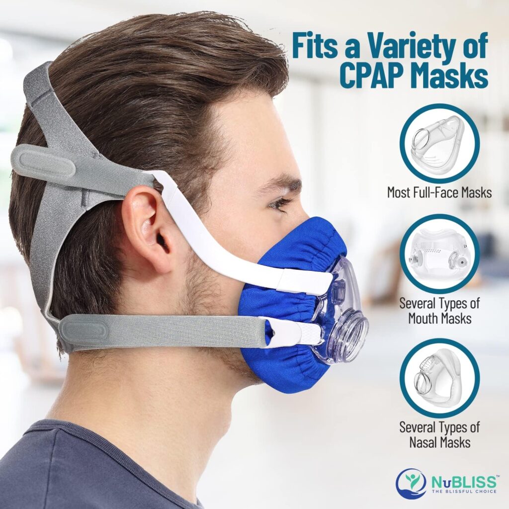 CPAP Mask Liners - FSA  HSA Eligible 4-Pack Soft Cushion Mask Cover Compatible with F20  F10 Mask, A Variety of Nasal Masks, Mouth Masks, and Most Full Face Masks - Washable, Reusable, Lightweight