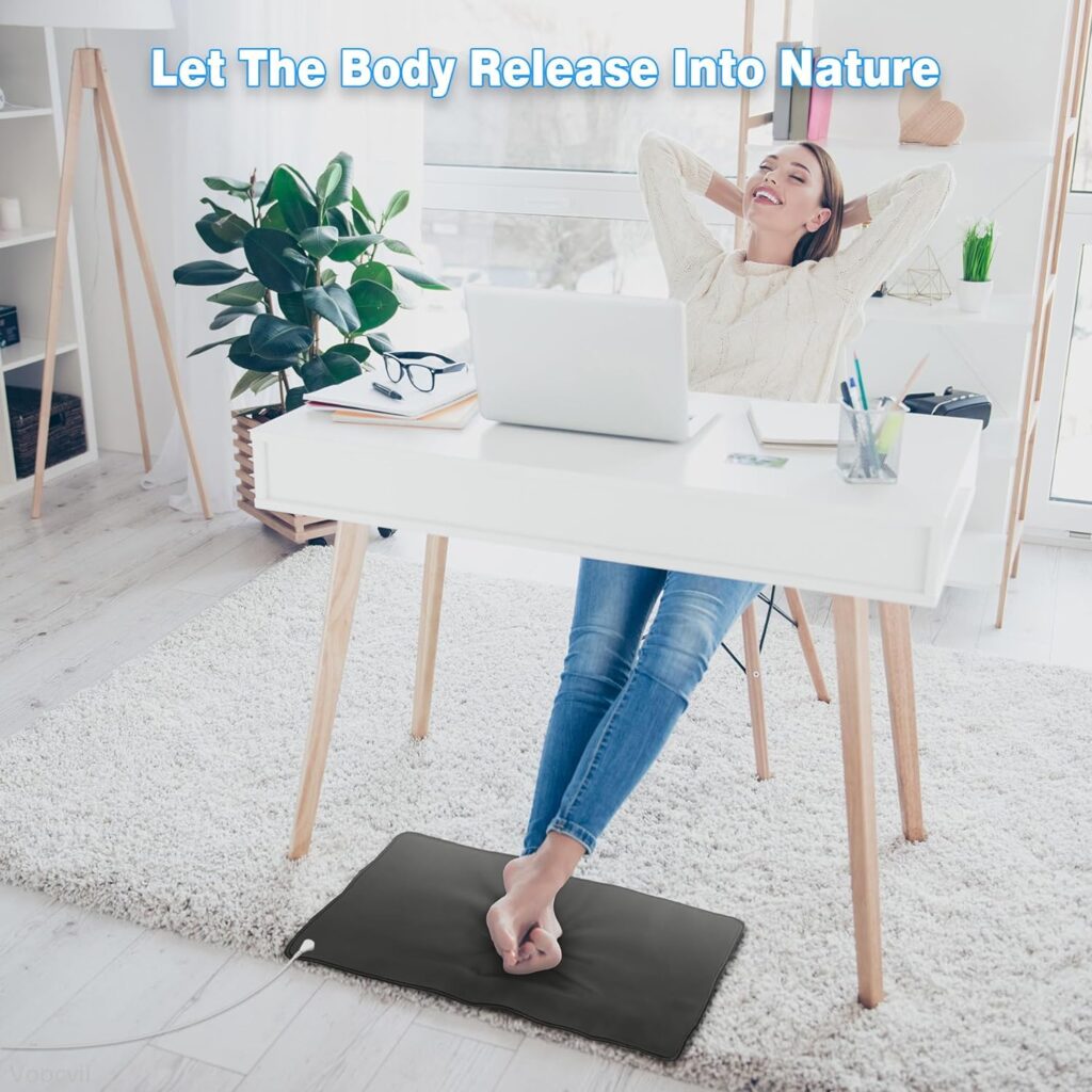 Grounding Mat, Mat Improves Sleep, Reduces Inflammation, Pain, and Anxiety (23.6x13)